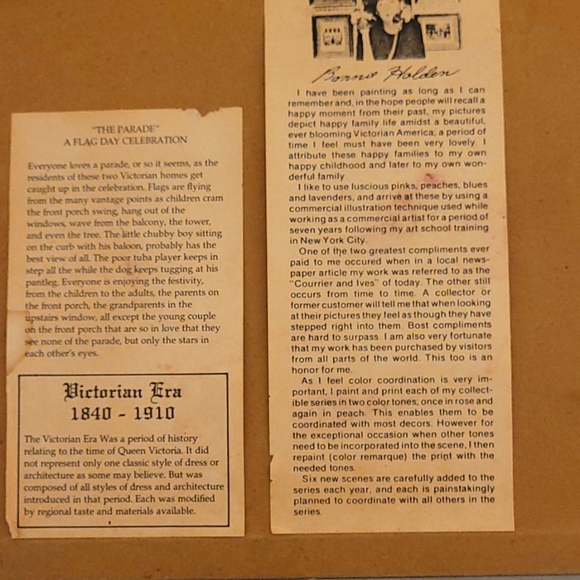 " the parade" A flag day celebration framed artwork by Bonnie Holden - Picture 4 of 8